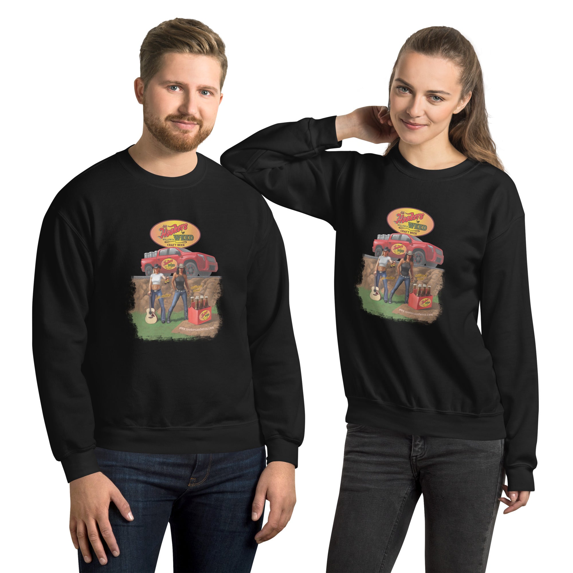 Hookers 'n Weed Unisex Sweatshirt