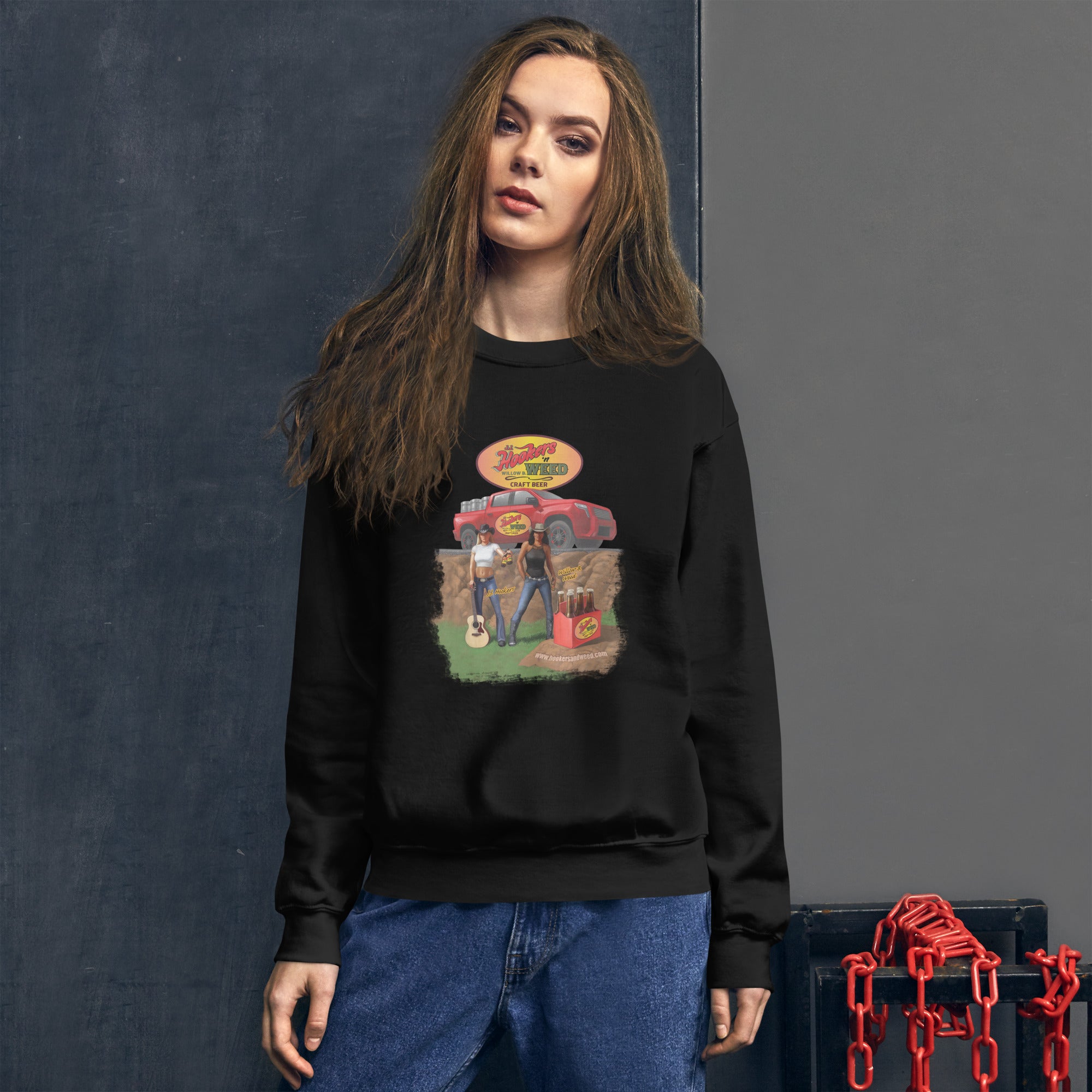 Hookers 'n Weed Unisex Sweatshirt
