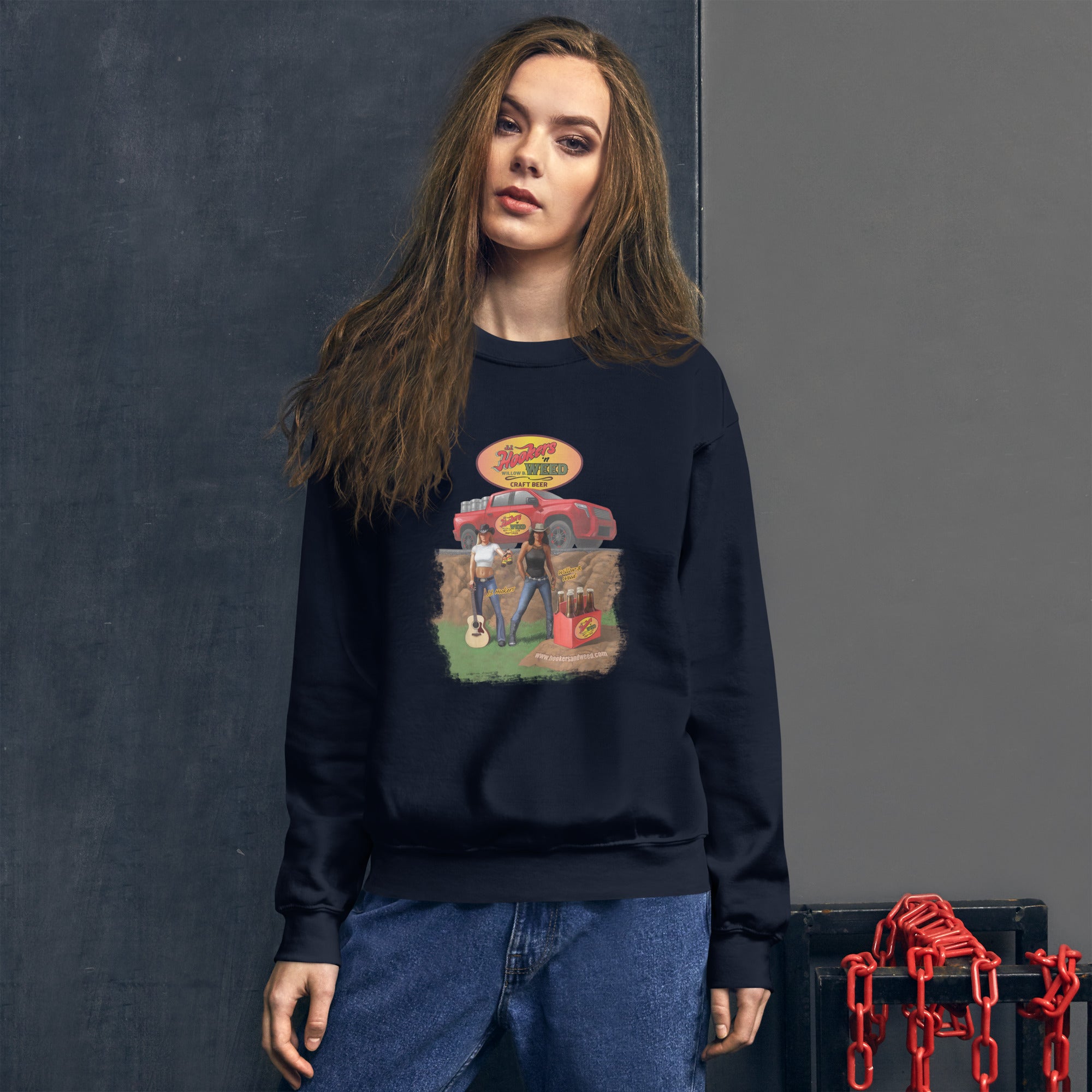 Hookers 'n Weed Unisex Sweatshirt