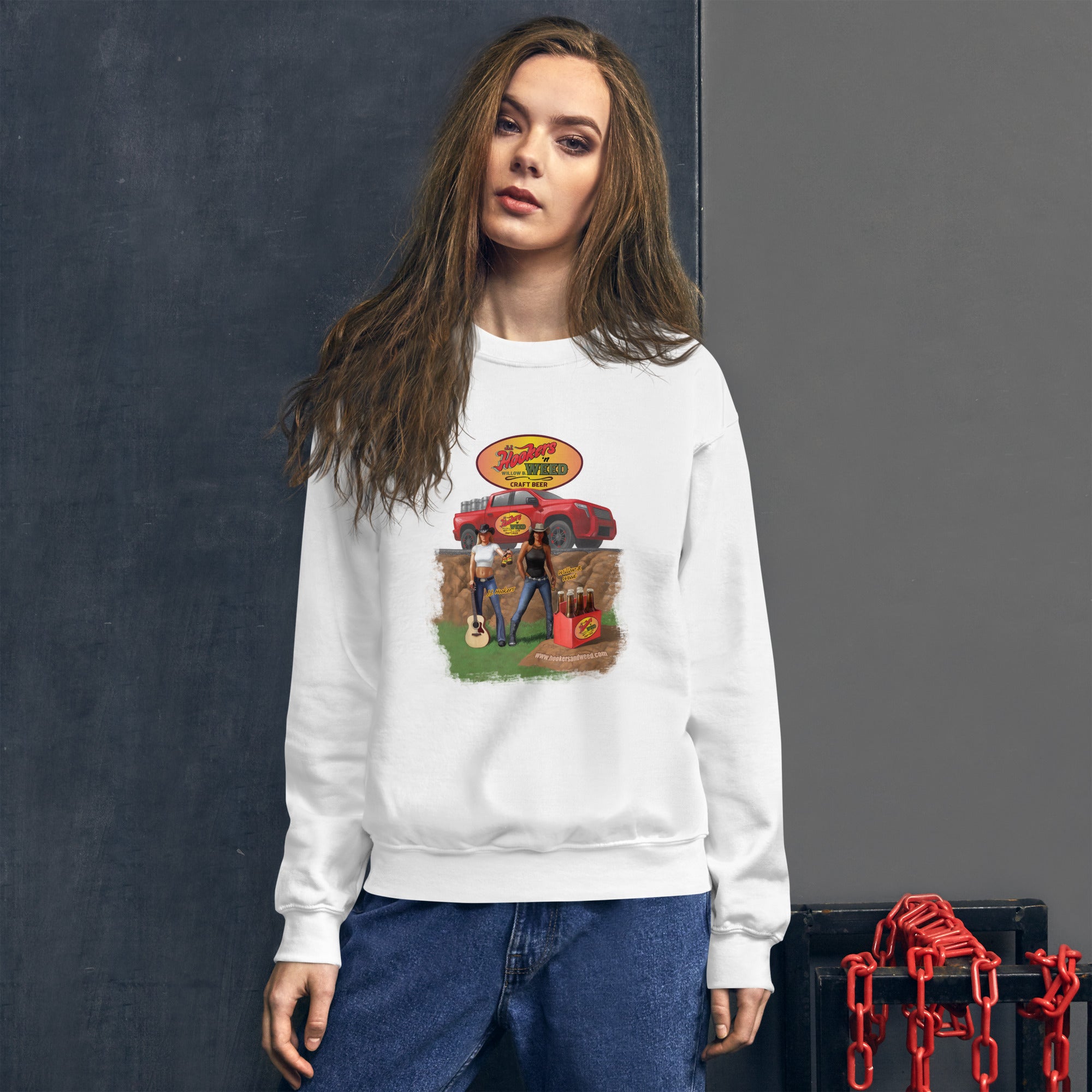 Hookers 'n Weed Unisex Sweatshirt