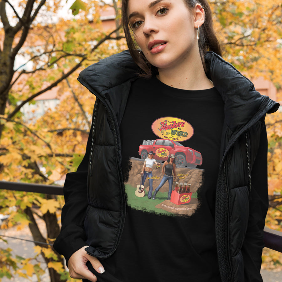Hookers 'n Weed Unisex Long Sleeve Tee